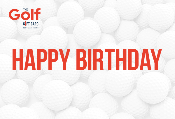 Happy Birthday Golf Balls